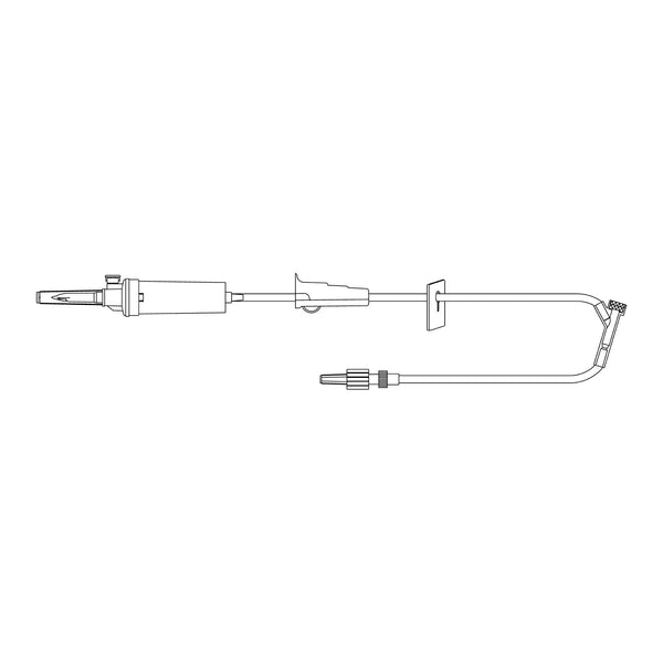 Primary IV Administration Set MedStream Gravity 1 Port 20 Drops / mL Drip Rate Without Filter 81 Inch Tubing Solution Without Flow Regulator