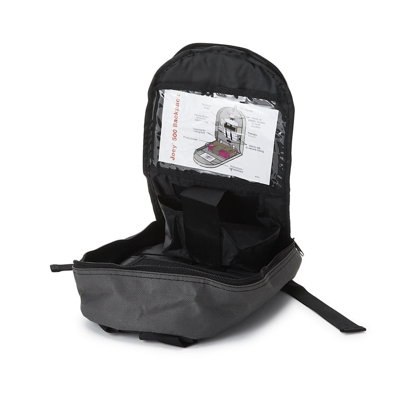 Feeding Pump Backpack McKesson Black, Pump Pocket, Outside View Window, Solution Wrap, Support Straps, 2 X 8 X 13 Inch