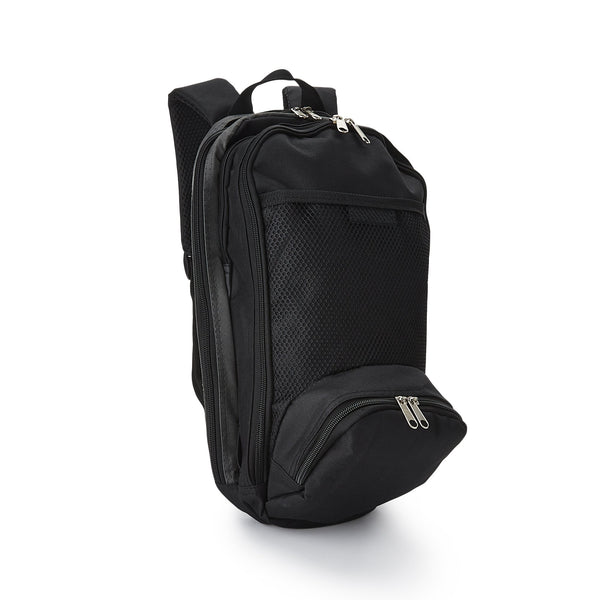 Feeding Pump Backpack McKesson Black, Pump Pocket, Outside View Window, Solution Wrap, Support Straps, 2 X 9 X 15 Inch