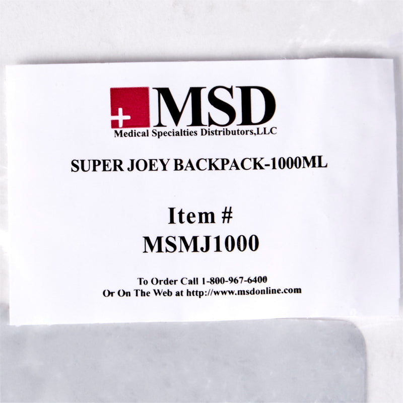 Feeding Pump Backpack McKesson Black, Pump Pocket, Outside View Window, Solution Wrap, Support Straps, 2 X 9 X 15 Inch