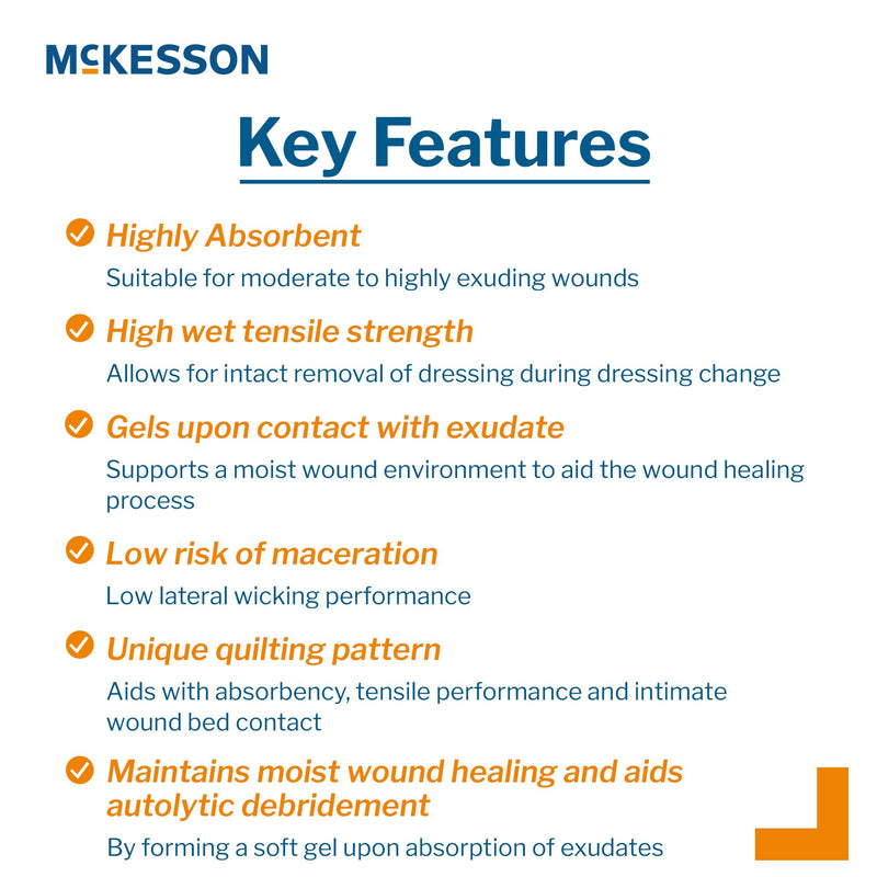 Gelling Fiber Wound Dressing McKesson 3/4 X 18 Inch Ribbon Sterile