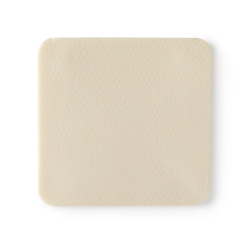 Antibacterial Foam Dressing McKesson 4 X 4 Inch Without Border Waterproof Film Backing Nonadhesive Square Sterile