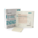Antibacterial Foam Dressing McKesson 4 X 4 Inch Without Border Waterproof Film Backing Nonadhesive Square Sterile