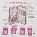 Feeding Pump Pouch McKesson Shoulder Style, Black, Pump Pocket, Outside View Window, 3 X 5 X 11 Inch