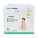 Unisex Baby Diaper McKesson Size 3 Disposable Heavy Absorbency