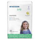 Unisex Baby Diaper McKesson Size 7 Disposable Heavy Absorbency