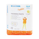 Unisex Toddler Training Pants McKesson Pull On with Tear Away Seams Size 3T to 4T Disposable Heavy Absorbency