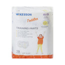 Unisex Toddler Training Pants McKesson Pull On with Tear Away Seams Size 4T to 5T Disposable Heavy Absorbency
