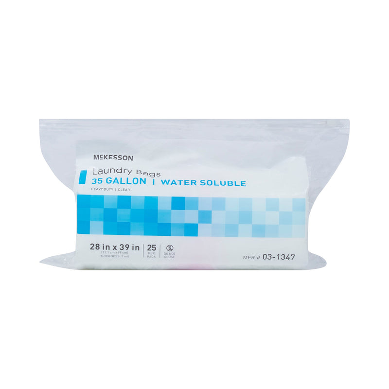 Laundry Bag McKesson Water Soluble 30 to 35 gal. Capacity 28 X 39 Inch