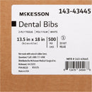 Dental Bib McKesson 13-1/2 X 18 Inch White NonSterile
