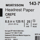 Headrest Paper McKesson 8-1/2 Inch Width 125 Foot Length White Crepe