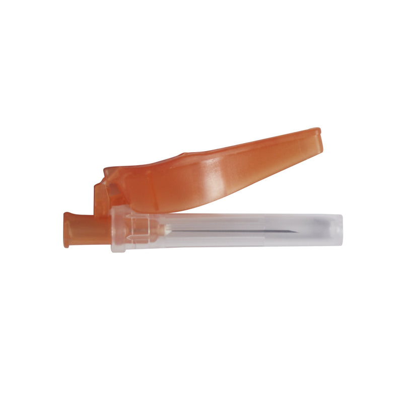 Safety Hypodermic Needle McKesson Prevent® HT 1 Inch Length 25 Gauge Thin Wall Hinged Safety Needle