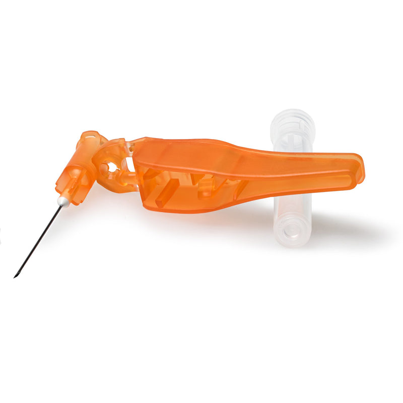 Safety Hypodermic Needle McKesson Prevent® HT 1 Inch Length 25 Gauge Thin Wall Hinged Safety Needle