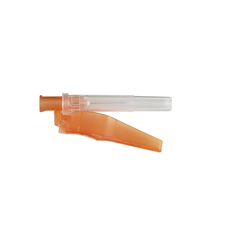 Safety Hypodermic Needle McKesson Prevent® HT 5/8 Inch Length 25 Gauge Thin Wall Hinged Safety Needle