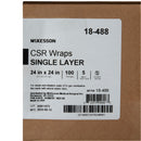 McKesson Sterilization Wrap Blue 24 X 24 Inch Single Layer Cellulose Steam / EO Gas