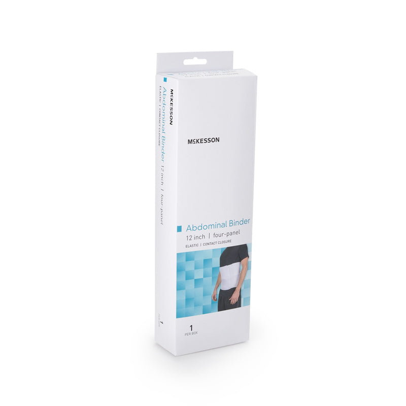 Abdominal Binder McKesson Small / Medium Hook and Loop Closure 30 to 45 Inch Waist Circumference 12 Inch Height Adult