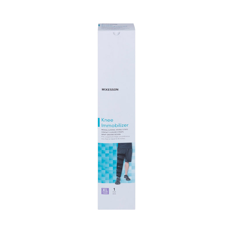 Knee Immobilizer McKesson X-Large Up to 36 Inch Thigh Circumference 20 Inch Length Left or Right Knee