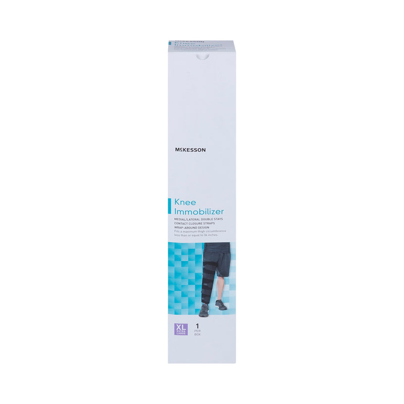 Knee Immobilizer McKesson X-Large Up to 36 Inch Thigh Circumference 22 Inch Length Left or Right Knee