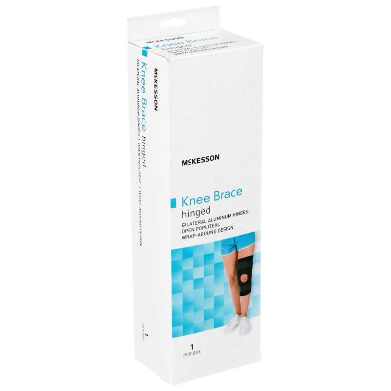 Knee Brace McKesson X-Large Wraparound / Hook and Loop Strap Closure with D-Rings 23 to 25-1/2 Inch Circumference Left or Right Knee