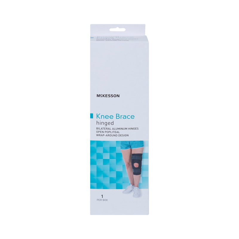 Knee Brace McKesson 2X-Large Wraparound / Hook and Loop Strap Closure with D-Rings 25-1/2 to 28 Inch Circumference Left or Right Knee