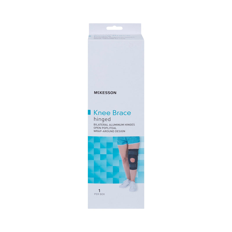 Knee Brace McKesson 3X-Large Wraparound / Hook and Loop Strap Closure with D-Rings 28 to 30-1/2 Inch Circumference Left or Right Knee