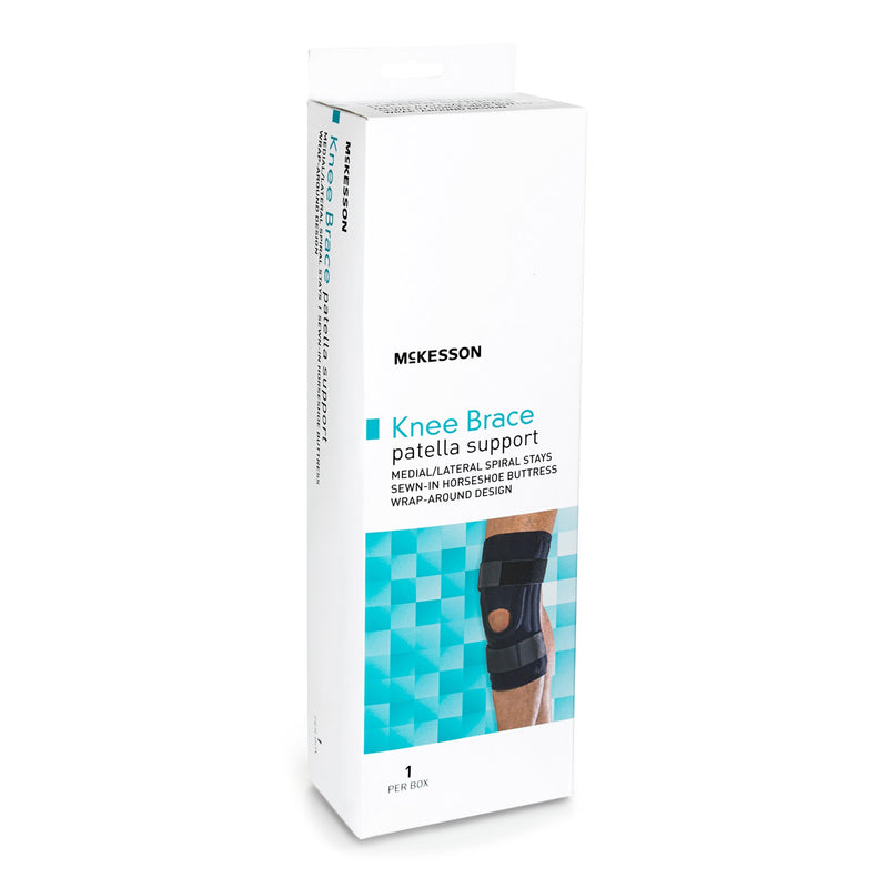 Knee Brace McKesson Medium Pull-On / D-Ring / Hook and Loop Strap 18 to 20-1/2 Inch Circumference Left or Right Knee