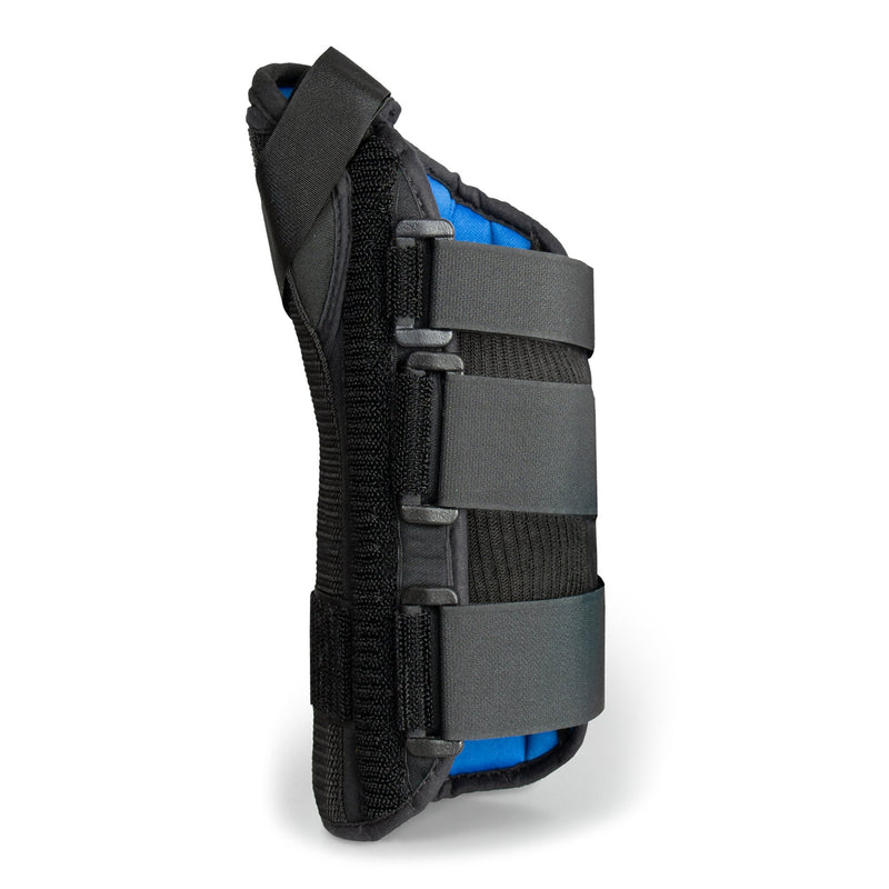 Wrist Brace with Abducted Thumb McKesson Aluminum / Foam / Spandex / Plastic Right Hand Black Medium