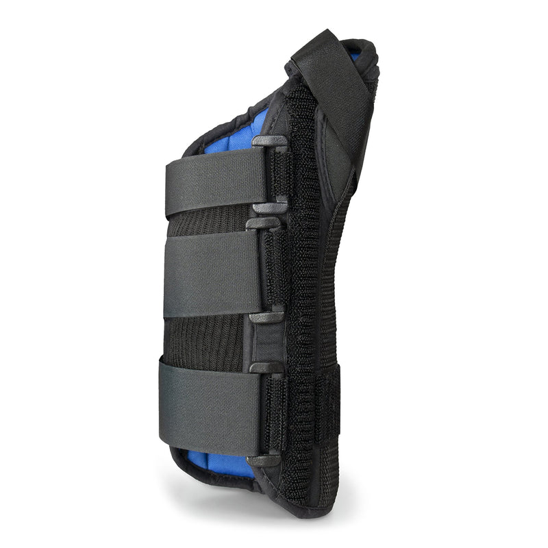 Wrist Brace with Abducted Thumb McKesson Aluminum / Foam / Spandex / Plastic Left Hand Black Large