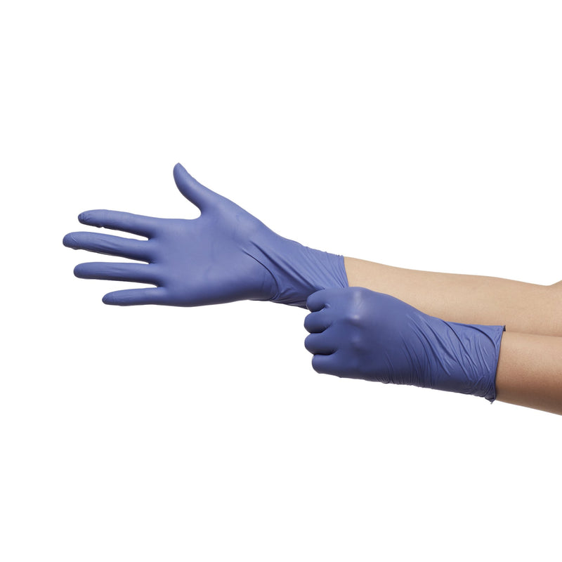 Exam Glove McKesson Confiderm® LDC Small NonSterile Nitrile Standard Cuff Length Fully Textured Blue Chemo Tested / Fentanyl Tested