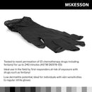 Exam Glove McKesson Confiderm® LDC Medium NonSterile Nitrile Standard Cuff Length Fully Textured Black Chemo Tested / Fentanyl Tested