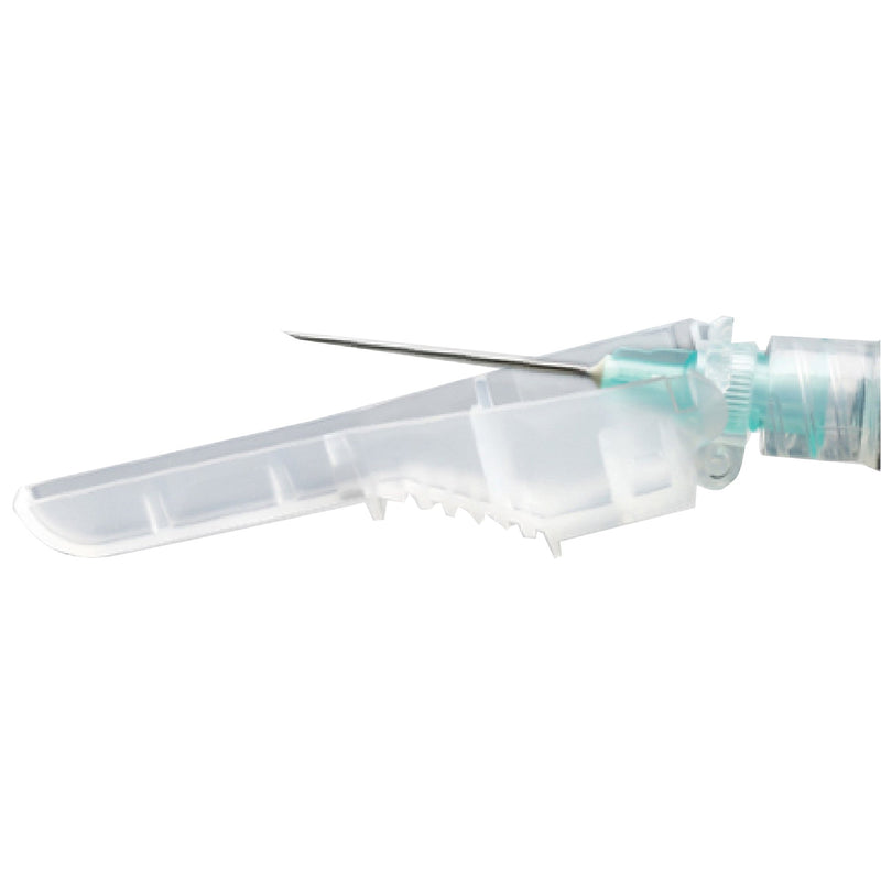 Safety Hypodermic Needle McKesson Prevent® 1-1/2 Inch Length 25 Gauge Regular Wall Hinged Safety Needle