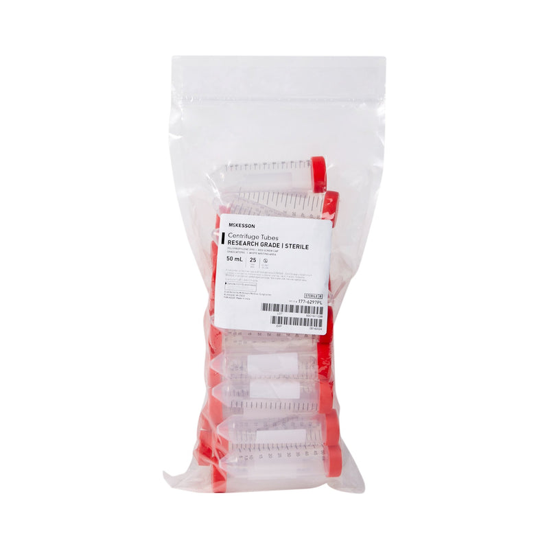 McKesson Centrifuge Tube Plain 50 mL Screw Cap Polypropylene Tube