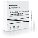 Peripheral IV Catheter McKesson Prevent® R 16 Gauge 1.16 Inch Straight Hub Non Blood Control Push Button Safety