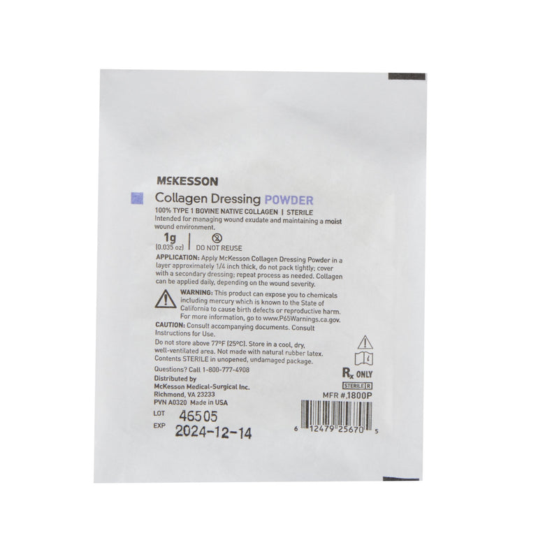 Collagen Powder McKesson Sterile 1 Gram