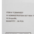 IV Pump Set McKesson Pump 3 Ports 10 Drops / mL Drip Rate Without Filter 110 Inch Tubing Solution Without Flow Regulator
