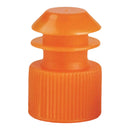 McKesson Tube Closure Polyethylene Flanged Plug Cap Orange 13 mm For Use with 13 mm Blood Drawing Tubes, Glass Test Tubes, Plastic Culture Tubes NonSterile
