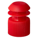McKesson Tube Closure Polyethylene Flanged Plug Cap Red 13 mm For Use with 13 mm Blood Drawing Tubes, Glass Test Tubes, Plastic Culture Tubes NonSterile
