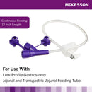 Enteral Feeding Extension Set McKesson 12 Inch, Enfit, Y-Port, Right Angle Connector and Clamp, NonSterile