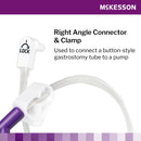 Enteral Feeding Extension Set McKesson 12 Inch, Enfit, Y-Port, Right Angle Connector and Clamp, NonSterile