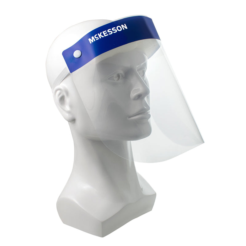 Face Shield McKesson One Size Fits Most Full Length Anti-fog Disposable NonSterile