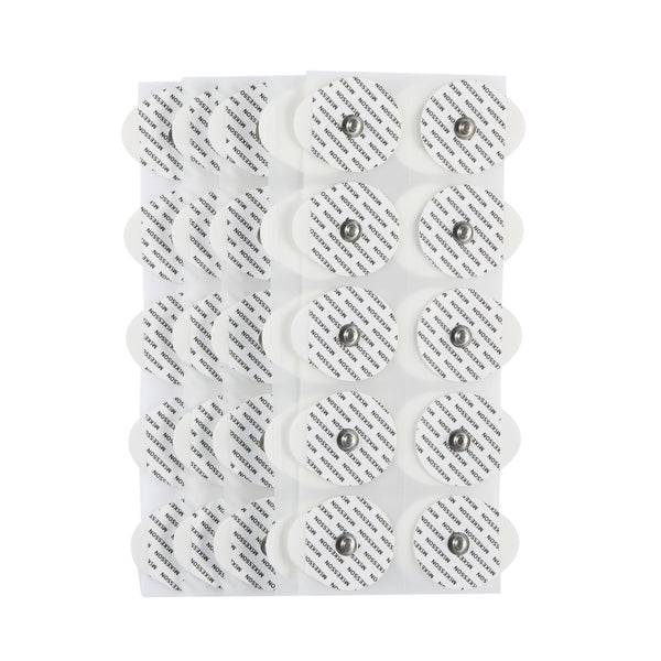 ECG Monitoring Electrode McKesson Snap Connector Conductive Adhesive Gel Foam Backing Adult Non-Radiolucent 50 per Pack