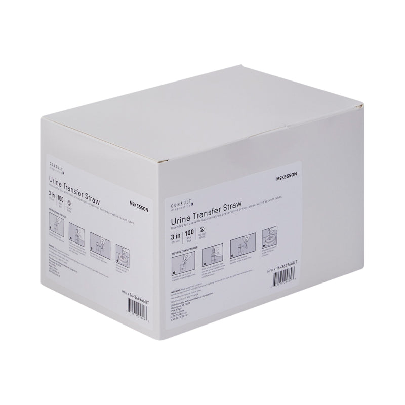 Urine Transfer Straw McKesson Consult™ For Most Vacuum Urine Tubes