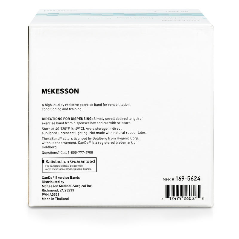 Exercise Resistance Band McKesson CanDo® Blue 5 Inch X 50 Yard Heavy Resistance