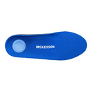 Orthotic Insoles McKesson Full Length EVA / Polyester / Polypropylene / Poron® Female 8 to 8-1/2 / Male 6 to 6-1/2 Black / Blue