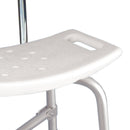 Bath Bench McKesson Without Arms Aluminum Frame With Backrest 20 Inch Seat Width 500 lbs. Weight Capacity