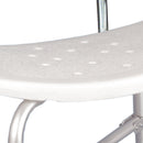 Bath Bench McKesson Without Arms Aluminum Frame With Backrest 20 Inch Seat Width 500 lbs. Weight Capacity