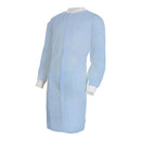 Lab Coat McKesson Blue Large / X-Large Knee Length Spunbond Polypropylene Disposable