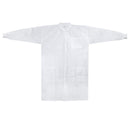 Lab Coat McKesson White Small / Medium Knee Length Spunbond Polypropylene Disposable