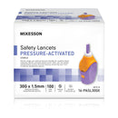 Safety Lancet McKesson 30 Gauge Retractable Pressure Activated Finger