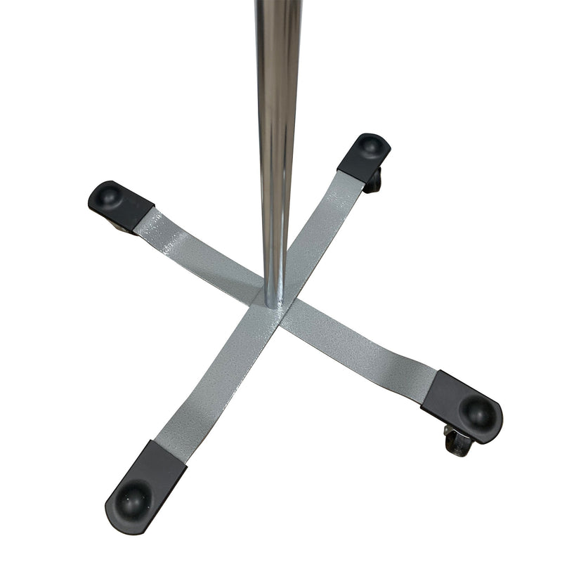 IV Stand Floor Stand 2 Hooks 4 Legs with Casters